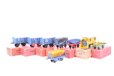 Lot 126 - Hornby 0 Gauge Fibre Wagons and other Goods Rolling Stock