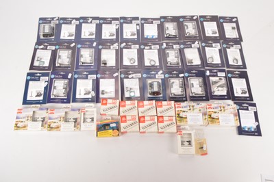 Lot 403 - Ex Shop Stock Train Tech Colour Light Signals and Buffer Lights Switchers DCC components Busch and other makes Train Tronics Timers  and other accessories in original packaging (40+)