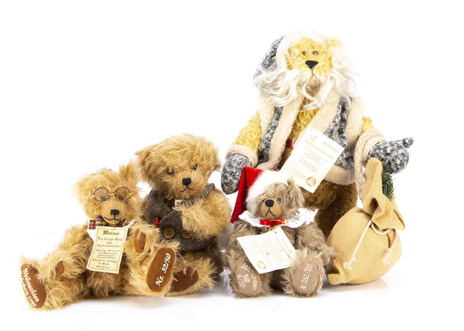Lot 58 - Four Hermann limited edition Teddy Bears