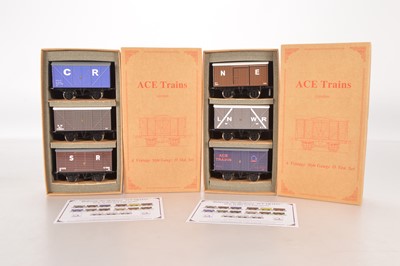 Lot 562 - Ace Modern Issue 0 Gauge Goods Van Packs (2)