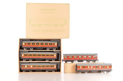 Lot 566 - Ace Modern Issue 0 Gauge Period 1 Set A Coach pack & coaches (3)