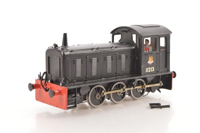 Lot 590 - White metal Kit built 0 Gauge finescale 0-6-0BR black class 04 Diesel Shunter