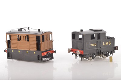 Lot 607 - Janick Models and other manufacturers 0 Gauge Finescale pair of Kitbuilt Steam outline Locomotives (2)