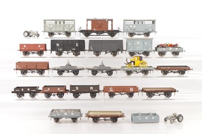 Lot 639 - Slaters and other commercial manufacturers 0 Gauge Finescale mixed group of Kitbuilt metal and plastic bodied Goods Wagons (19)