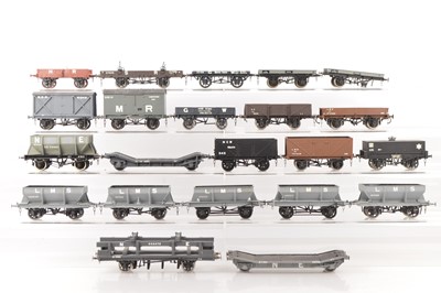 Lot 655 - Various manufacturers 0 Gauge Finescale mixed group of Metal & Plastic bodied Kitbuilt rolling stock (22)