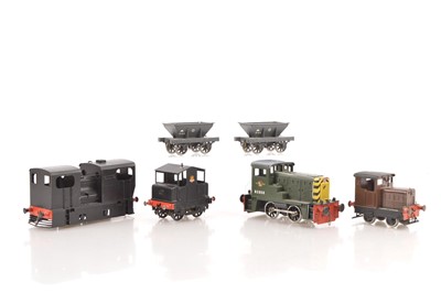 Lot 679 - Kitbuilt 0 Gauge Finescale group of Industrial Locomotives/Trams (6)