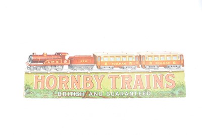 Lot 155 - Hornby 0 Gauge original Shop Card Sign