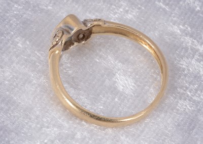 Lot 72 - A 14ct gold aquamarine and diamond dress ring