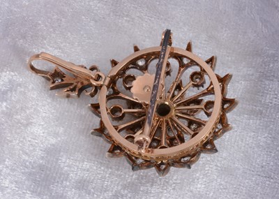 Lot 77 - A 19th Century diamond set target brooch