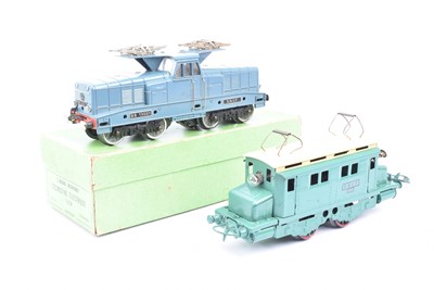 Lot 165 - French Hornby 0 Gauge SNCF Electric twin Pantograph Locomotives