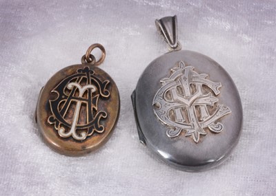 Lot 91 - Two 19th Century lockets