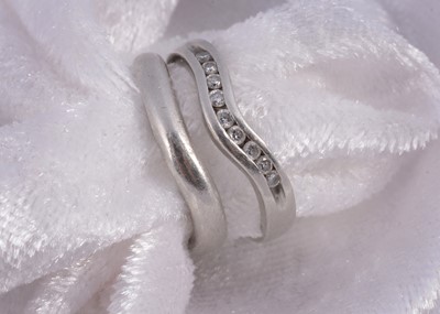 Lot 165 - Two platinum rings