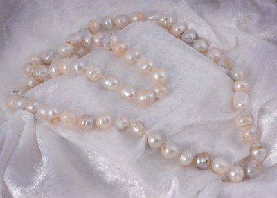 Lot 207 - A large string of baroque pearls