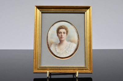 Lot 308 - A 19th century portrait miniature of a lady