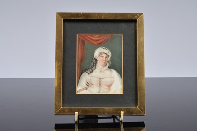 Lot 309 - A late George III period portrait miniature of a lady