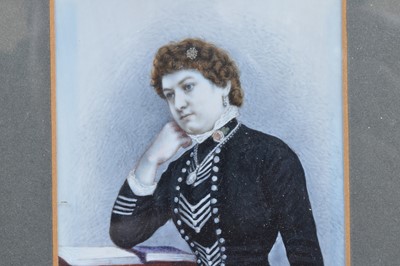 Lot 310 - A 19th century portrait miniature of a lady