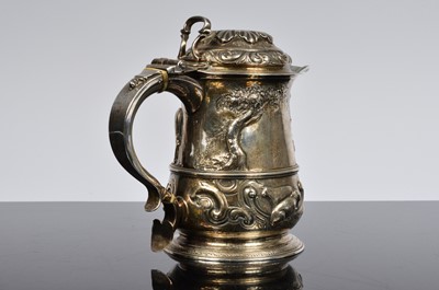 Lot 311 - A George II and later silver covered tankard by Richard Gurney & Co