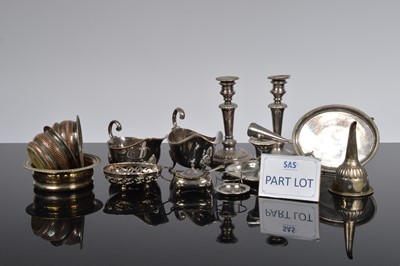 Lot 323 - A collection of silver plate