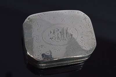 Lot 329 - A George III silver vinaigrette by Samuel Pemberton