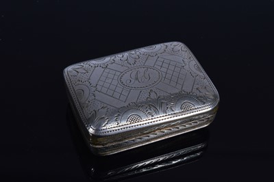 Lot 332 - A George III silver vinaigrette by John Shaw