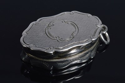 Lot 338 - An early Victorian silver vinaigrette by George Unite