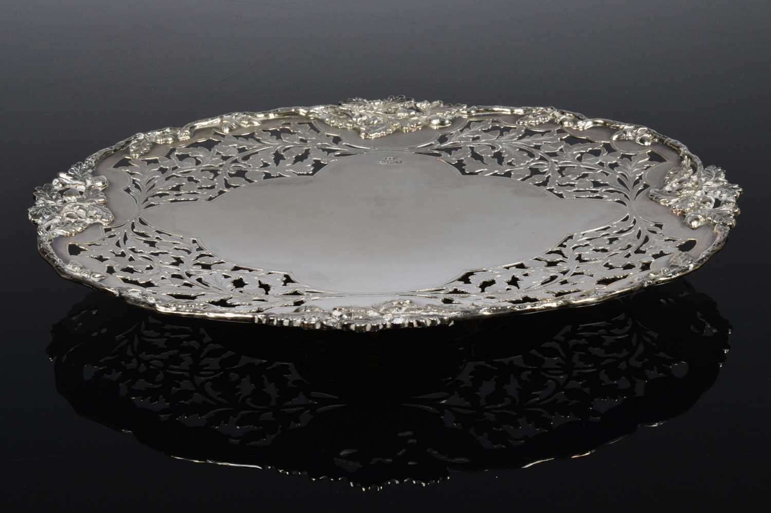 Lot 342 - A George VI silver dish by S & W