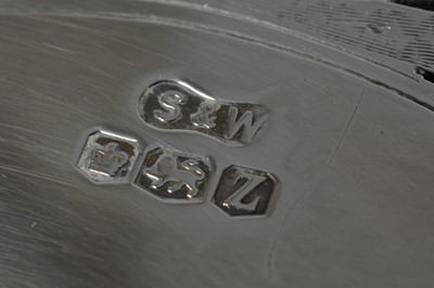 Lot 342 - A George VI silver dish by S & W