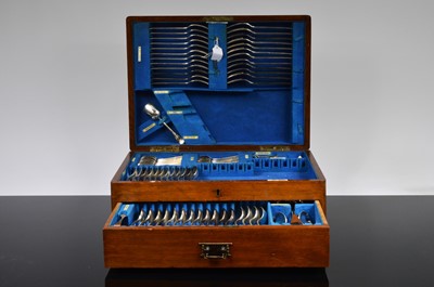 Lot 360 - A 1920s canteen of silver plated cutlery from Walker & Hall