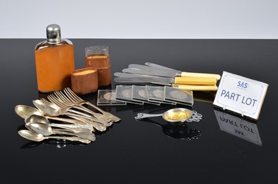 Lot 385 - A collection of silver and silver plated and other items