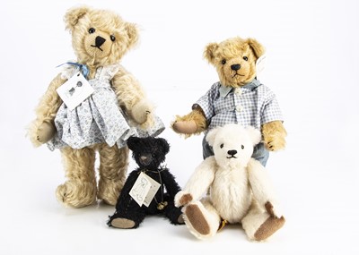 Lot 64 - Three artist Teddy Bears and a Hermann