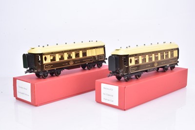 Lot 200 - Pair of Hornby 0 Gauge restored No 2 Pullman Coaches