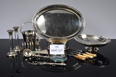 Lot 412 - A collection of silver plate