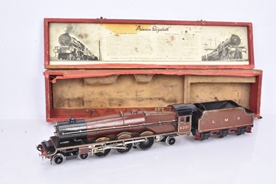 Lot 208 - Hornby 0 Gauge 3-Rail LMS crimson lake 6201 'Princess Elizabeth'  Locomotive and Tender