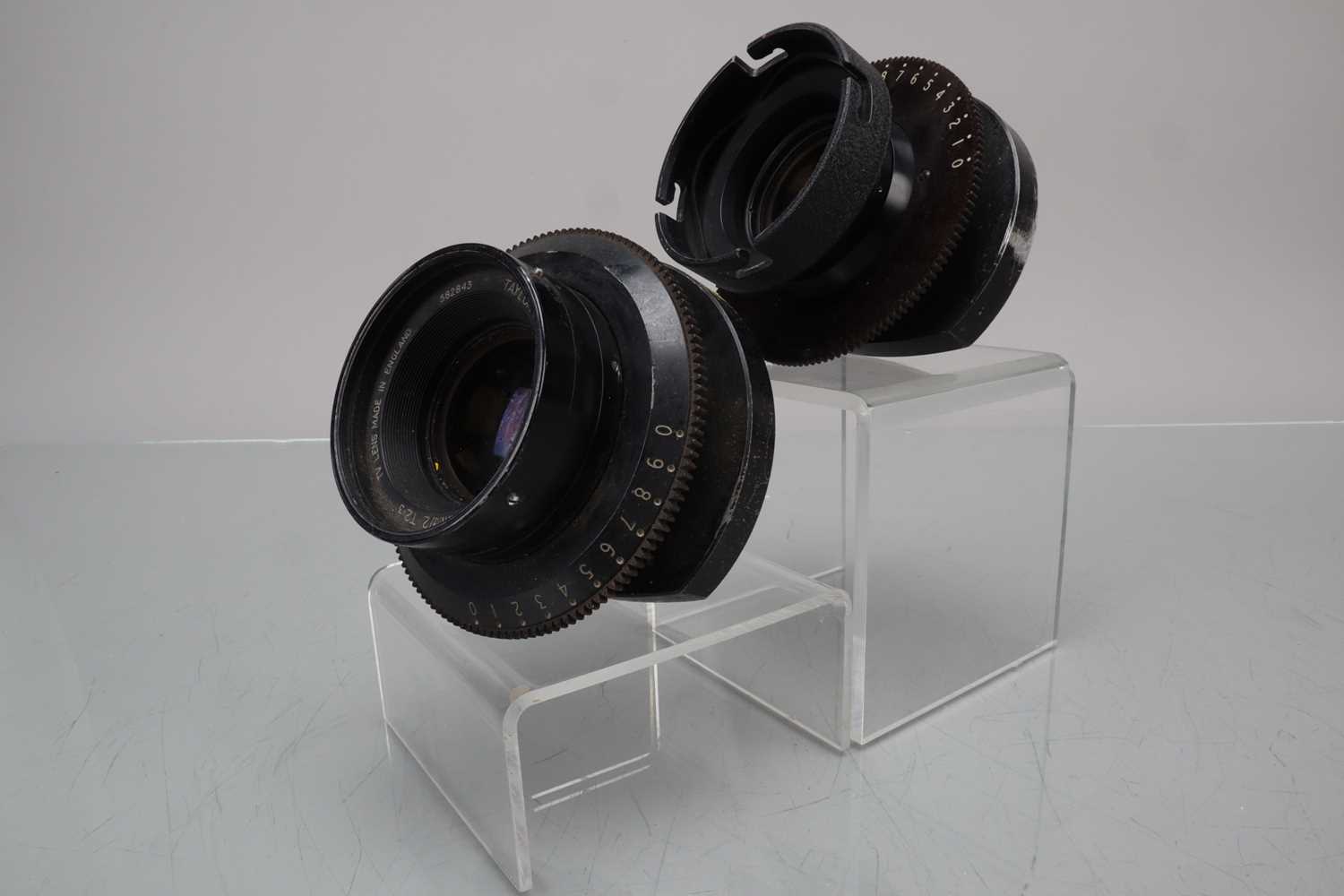 Lot 122 - Two Taylor Hobson 3 Inch (75mm) f/2 T2.3 TV Lenses
