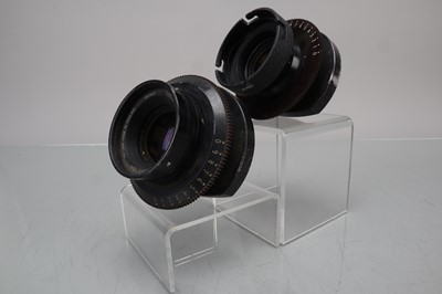 Lot 122 - Two Taylor Hobson 3 Inch (75mm) f/2 T2.3 TV Lenses