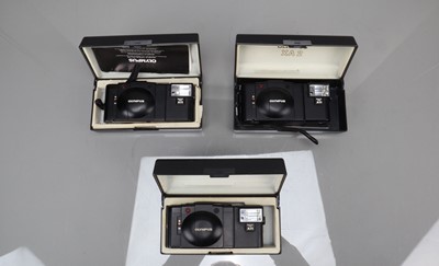 Lot 136 - Three Olympus XA-2 Compact Cameras