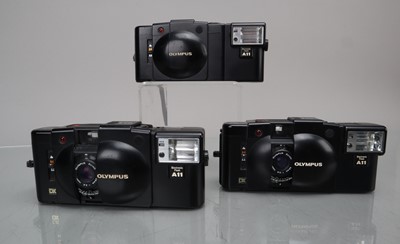 Lot 137 - Three Olympus XA-3 Compact Cameras