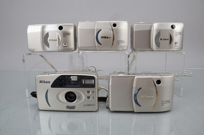Lot 140 - Five Nikon Lite Touch Compact Cameras