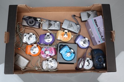 Lot 141 - A Tray of APS Compact Cameras