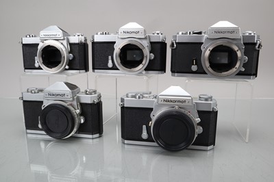 Lot 154 - Five Nikon Nikkormat FT SLR Camera Bodies