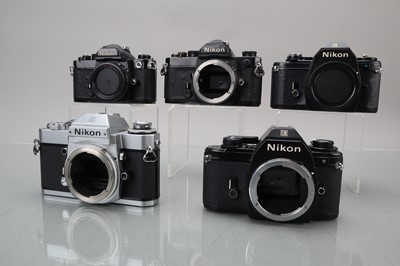 Lot 156 - Five Nikon SLR Camera Bodies