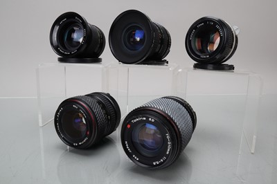 Lot 157 - A Nikon and Four Nikon Mount Lenses