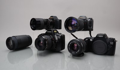 Lot 167 - Four Canon SLR Cameras
