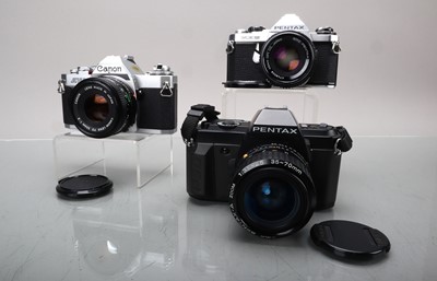 Lot 176 - Three SLR Cameras