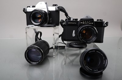 Lot 177 - Two Asahi Pentax Spotmatic SLR Cameras