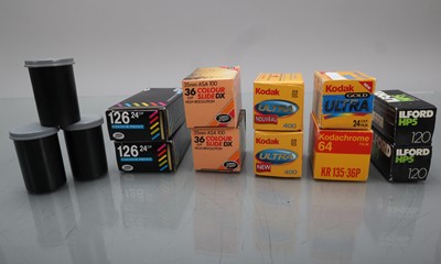 Lot 186 - Out of Date Film Stock and Camera Related Items