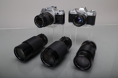 Lot 193 - Two Canon SLR Cameras