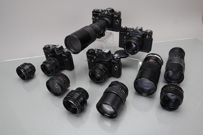 Lot 215 - Four Zenit SLR Cameras