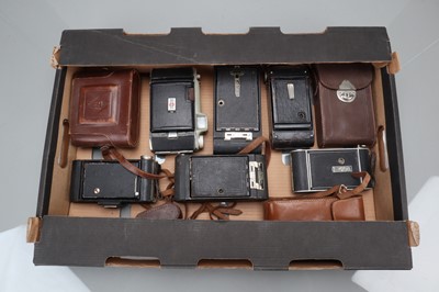 Lot 219 - A Tray of Folding Cameras