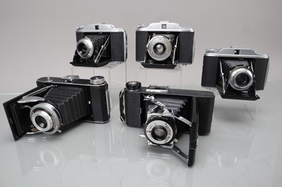 Lot 231 - Five Kershaw Folding Cameras